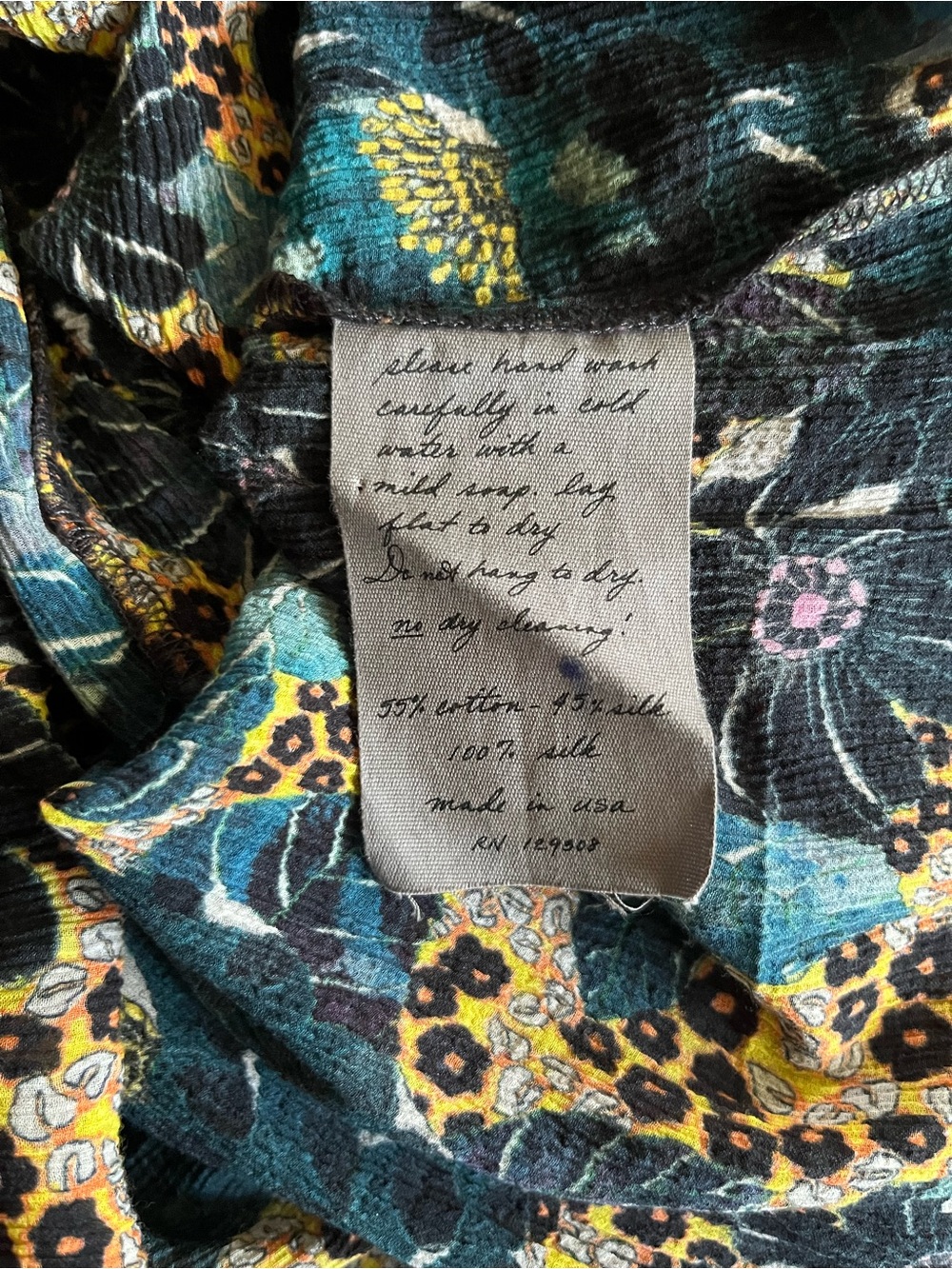 Barneys New York Black Midi Dress with Gold Floral Print - Picture 5 of 6